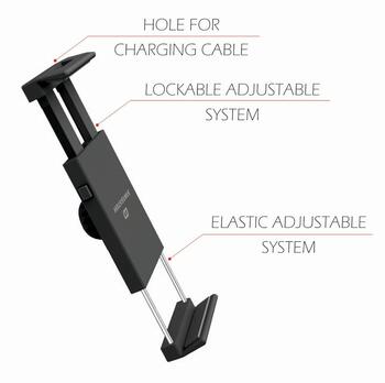 Swissten S-Grip T1-OP Универсальный Держатель На Подголовник для Планшетов / Телефонов / GPS (SW-CH-T1-OP-BK)