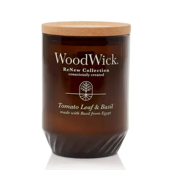 Woodwick Renew Tomato Leaf & Basil Ароматическая свеча 368 g (5038581148441)