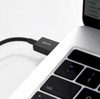 Baseus CALYS-A01 Superior Fast Charging Data Cable Кабель для передачи данных USB-Lightning 2.4A 1m / чёрный (CALYS-A01)