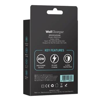 OBAL:ME Wall Charger Зарядное устройство USB-C 20W / белый (20W1CWH)