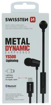 Swissten Dynamic YS500 Стерео наушники Lightning с микрофоном и пультом управления (51108001)