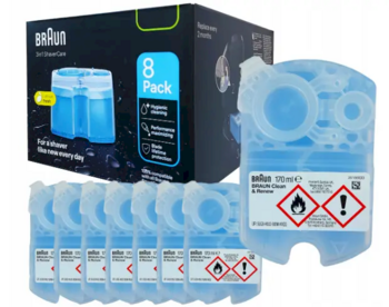 Braun ShaverCare SmartCare 3‑in‑1 Nomaiņas kasetnes 8 gab. (240963)