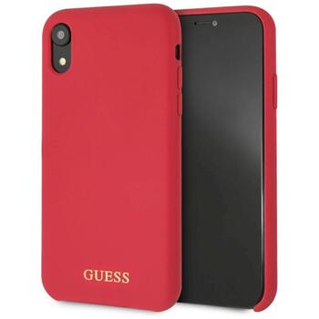Guess GUHCI61LSGLRE Hardcase Silicone Защитный чехол для iPhone Xr / красный (GUHCI61LSGLRE)