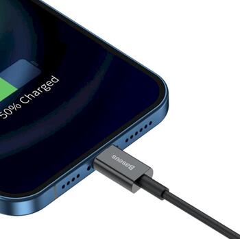 Baseus CALYS-A01 Superior Fast Charging Data Cable Кабель для передачи данных USB-Lightning 2.4A 1m / чёрный (CALYS-A01)