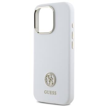 Guess GUHCP16LM4DGPH Silicone Logo Strass 4G Защитный чехол для iPhone 16 Pro 6.3