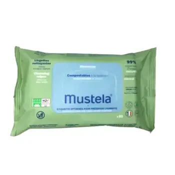 Mustela Bébé Детские очищающие салфетки (3504105038700)