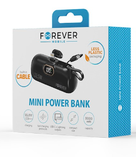 Forever MTB-100 Mini Внешний аккумулятор 22.5W 5000mAh Lightning (GSM182133)