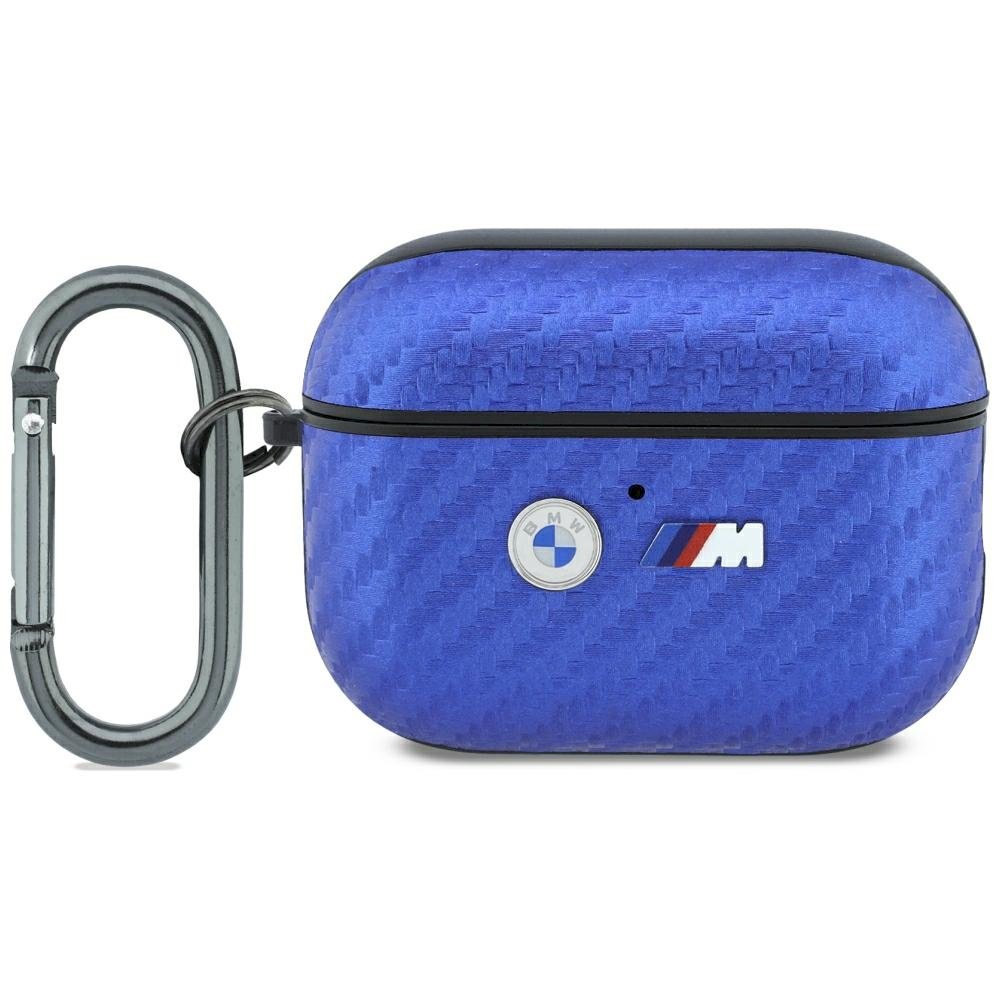 BMW M Carbon Metal Logo Case Защитный чехол для AirPods Pro 3 / светло-голубой (BMAP326PCILB)