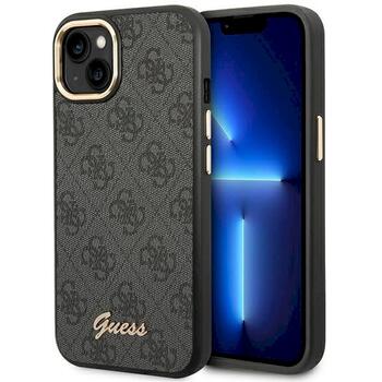 Guess GUHCP14MHG4SHK Hardcase 4G Vintage Gold Logo Aizsargapvalks priekš iPhone 14 Plus / 15 Plus 6.7