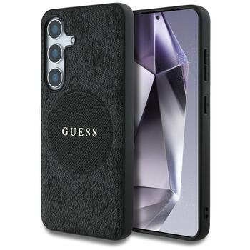 Guess 4G Round Patch Classic Logo MagSafe Case Чехол для Samsung Galaxy S25 Plus (GUHMS25MP4PGRSGK)