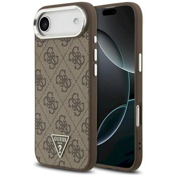 Case Guess 4G Triangle Logo MagSafe Защитный чехол для iPhone Air / коричневый (GUHMP17MP4TSRCMW)