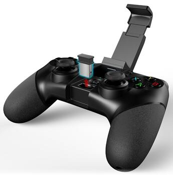 iPega PG-9076 Bluetooth Universāls Bezvadu Spēļu Kontrolieris priekš PS3 / PC / Adroid Ierīcēm / ar Turētāju Viedtālrunim (PG-9076)