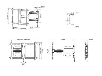 Multibrackets MB-6706 Настенный кронштейн для телевизора для телевизоров до 70