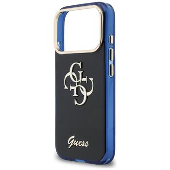Case Guess IML 4G Script Metal Защитный чехол для iPhone 17 Pro / синий (GUHCP17L5HC4MLSB)