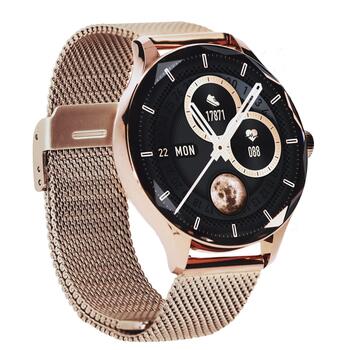 Garett Smartwatch Viva gold steel Умные часы AMOLED / IP67 / Find your phone / Music playback control (VIVA_GLD_STL)