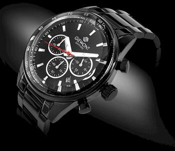 Giewont Vīriešu pulkstenis Chronograph Sapphire GW9140-B2 / melns (GW9140-B2)