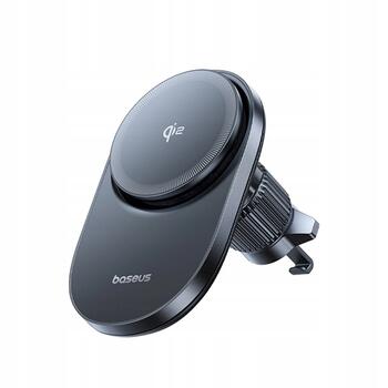 Baseus PrimeTrip VC1 Pro Bezvadu auto lādētājs Qi2 ventilācijas restei / melns (BS-CM054)