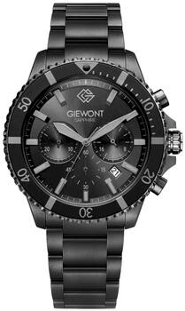 Giewont Мужские часы Chronograph Sapphire GW3970-B1 / чёрный титан (GW3970-B1)
