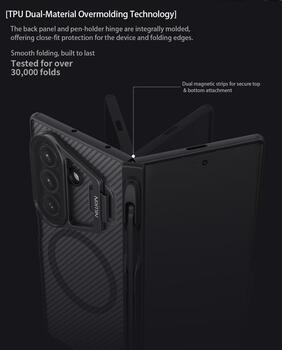 Nillkin CamShield Prop Magnetic Pen Slot Case Чехол для Samsung Galaxy Z Fold 7 (57983126238)