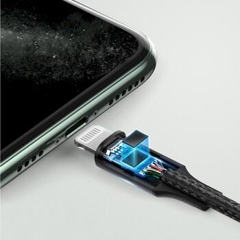 UGREEN US315 Кабель для зарядки IP Lightning male - 3.5mm male Aux 1m (UG-70509)