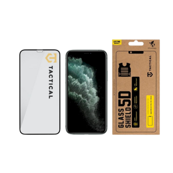 Tactical Glass Shield 5D Защитное стекло для Apple iPhone 11 Pro/XS/X / чёрный (TA-2452038)