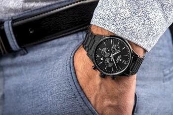 Giewont Vīriešu pulkstenis Chronograph Sapphire GW6310-B1 / melns (GW6310-B1)