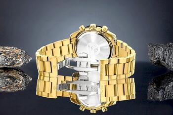 Giewont Chronograph Sapphire Vīriešu pulkstenis / zelta/melns (GW8720-B4)