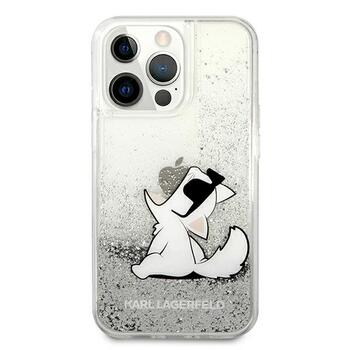Karl Lagerfeld KLHCP13XGCFS Liquid Glitter Choupette F Aizsargapvalks priekš iPhone 13 Pro Max 6,7