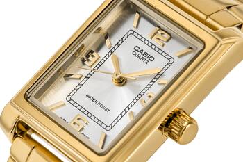 Casio Timeless LTP-1234PG-7AEG Женские Часы 21mm Gold Case Silver Dial (LTP-1234PG-7AEG)