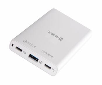 Swissten Сетевое зарядное устройство Notebooks and MacBook / 60W / PD3.0 / QC3.0 / PPS (SW-TCH-60W-PD30-QC30-W)