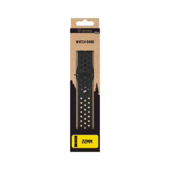 Tactical 234 Double Silicone Band Ремешок для часов 22mm / чёрный (TA-SH201105)