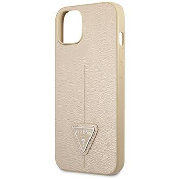 Guess GUHCP14MPSATLE Hardcase Saffiano Triangle Logo Защитный чехол для iPhone 14 Plus / 15 Plus 6.7
