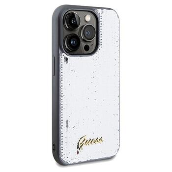 Guess GUHCP14XPSFDGSS Sequin Script Metal Защитный чехол для iPhone 14 Pro Max 6.7