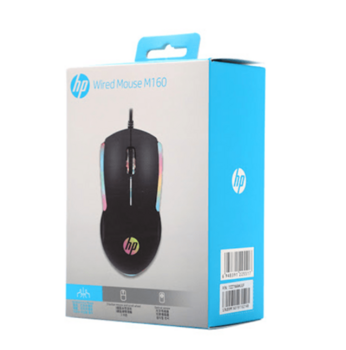 HP M160 Проводная игровая оптическая мышь RGB (M160BK)