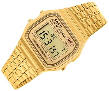 CASIO A158WETG-9AEF Vintage pulkstenis / Zelts (A158WETG-9AEF)