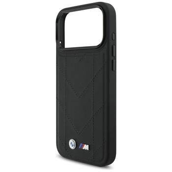 BMW M Quilted Logo MagSafe Case Защитный Чехол для Apple iPhone 17 Pro Max (BMHMP17X25PSECHK)