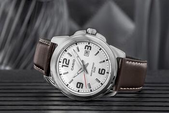 CASIO MTP-1314PL-7AVEF Vīriešu rokas pulkstenis / sudraba (MTP-1314PL-7AVEF)