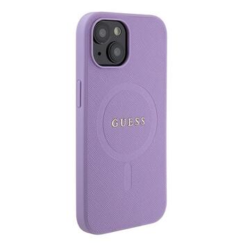 Guess Saffiano MagSafe Back Case Защитный Чехол для Apple iPhone 15 (GUHMP15SPSAHMCU)