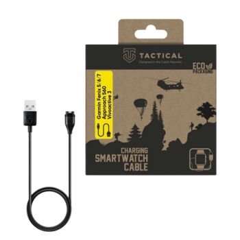 Tactical USB Charging and Data Cable USB Кабель для зарядки и передачи данных для Garmin Fenix 5/6/7/8, Approach S60, Vivoactive 3, Tactix 8 (TA-2447467)