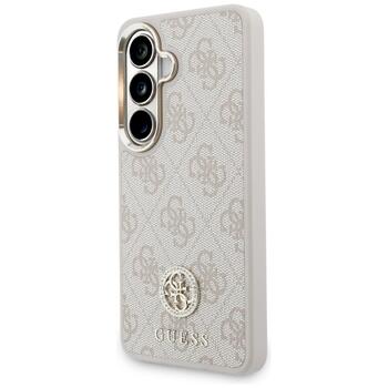 Guess 4G Big Rhinestone Triangle Strap MagSafe Защитный чехол для Samsung Galaxy S26 / розовый (GUHMS26SP4G4DCSP)