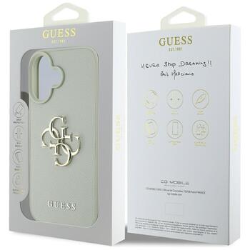 Guess Grained Big 4G Logo Small Classic Logo Case Защитный чехол для iPhone 16 / зелёный (GUHCP16SPGT4MBN)