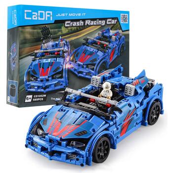 CaDa C51052W R/C Sacīkšu Rotaļu Mašīna Saliekamais Konstruktoru Komplekts 585 daļas (ZKL.C51052W)