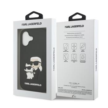 Karl Lagerfeld 3D Rubber Double Heads Case Чехол для Apple iPhone 17 (KLHCP17S3DRKCNK)