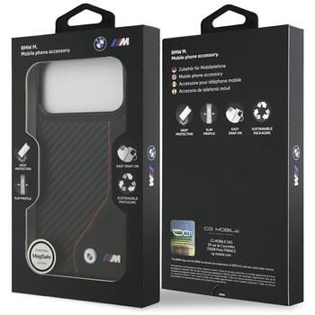BMW M Carbon Line & Logo MagSafe Case Защитный Чехол для Apple iPhone 17 Pro Max (BMHMP17X25PCCSCKR)