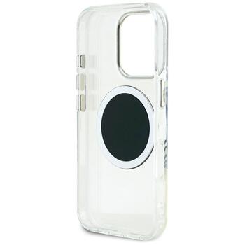 Case Guess IML Metal Colored Circle Classic Logo MagSafe Aizsargapvalks priekš iPhone 16 Pro Max / melns (GUHMP16XHTDRCEDK)