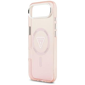 Case Guess IML Gradient Triangle Logo MagSafe Aizsargapvalks priekš iPhone Air / rozā (GUHMP17MHGTMLCGP)