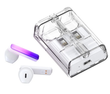 Joyroom JR-TC1 IceLens Series Bluetooth LED Беcпроводные Наушники (JR-TC1-WHT)