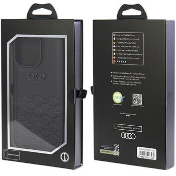 Audi GT Synthetic Leather Back Case Защитный Чехол для Apple iPhone 15 Pro Max (AU-TPUPCIP15PM-GT/D2-BK)
