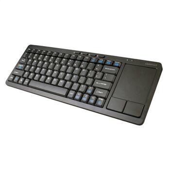 Omega OKB004B Bezvadu Klaviatūra ar iebuvētu TouchPad Priekš Smart TV / Android / MacOS / Linux / iTV / 2.4 Ghz USB (ENG) (OKB004B)