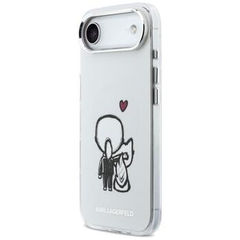 Case Karl Lagerfeld Karl & Choupette Back MagSafe Aizsargapvalks priekš iPhone Air / caurspīdīgs (KLHMP17M6HKCBHH)